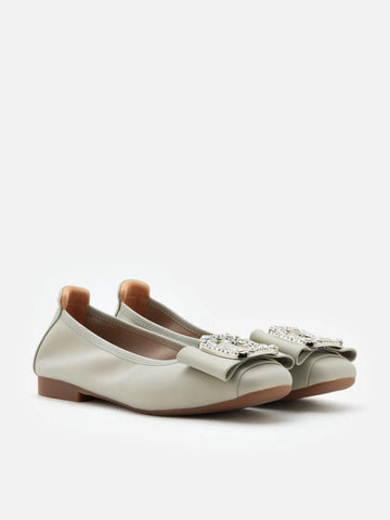 Milla Crystal Buckle Ballet Flats
