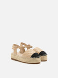 Mini Keeya Quilted Leather Espadrilles Sandals
