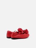 PAZZION, Mini Rosalie Floral Flats, Red