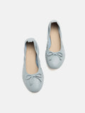 PAZZION, Nova Bow Covered Flats,Grey