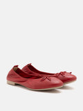 PAZZION, Nova Bow Covered Flats, Red