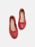 PAZZION, Nova Bow Covered Flats, Red