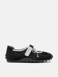 PAZZION, Oravienne Bow-Tied Velcro Sneakers, Black