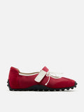 PAZZION, Oravienne Bow-Tied Velcro Sneakers, Red