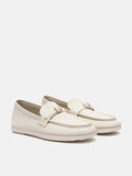 PAZZION, Perevelle Leather Loafers, Beige