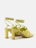 PAZZION, Rhea Adjustable Strap Heel Sandals, Green