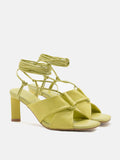 PAZZION, Rhea Adjustable Strap Heel Sandals, Green