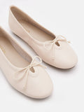 PAZZION, Rhea Bow Ballerinas, Beige