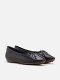 PAZZION, Rhea Bow Ballerinas, Black