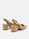 PAZZION, Roberta Slingback Heels, Almond