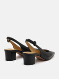 PAZZION, Roberta Slingback Heels, Black