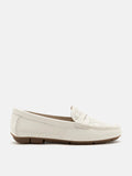 PAZZION, Samara Perforated Moccasins, Beige