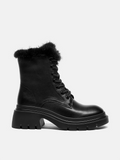 PAZZION, Scarlett Fur Boots, Black
