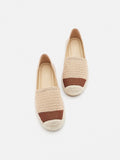 PAZZION, Shae Colour Blocked Espadrilles, Almond