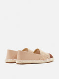 PAZZION, Shae Colour Blocked Espadrilles, Almond