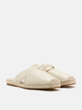 PAZZION, Sonja Twist Strap Espadrille Mules, Beige