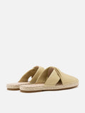 PAZZION, Sonja Twist Strap Espadrille Mules, Yellow