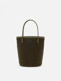 PAZZION, Stormy H Garden Suede Bucket Bag, Green