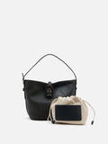 Tate Pebbled Buckle Bag