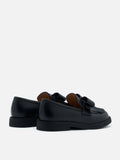 PAZZION, Thea Brogue Bow Loafers, Black