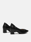 PAZZION, Ulissea Two-Tone Patent Leather Heels, Black