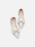 PAZZION, Vera Bow Lace Foldable Flats, Pink