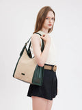 PAZZION, Verona Canvas Structured Tote, Green