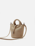 PAZZION, Vespera Bucket Bag, Khaki