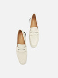 PAZZION, Viera Leather Loafers, Beige