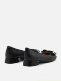 PAZZION, Willa Bow Embellished Low Block Heels, Black