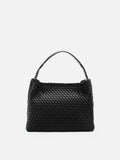 PAZZION, Xavia Bead Charmed Woven Bag, Black