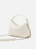 PAZZION, Xyla Woven Leather Bag, White