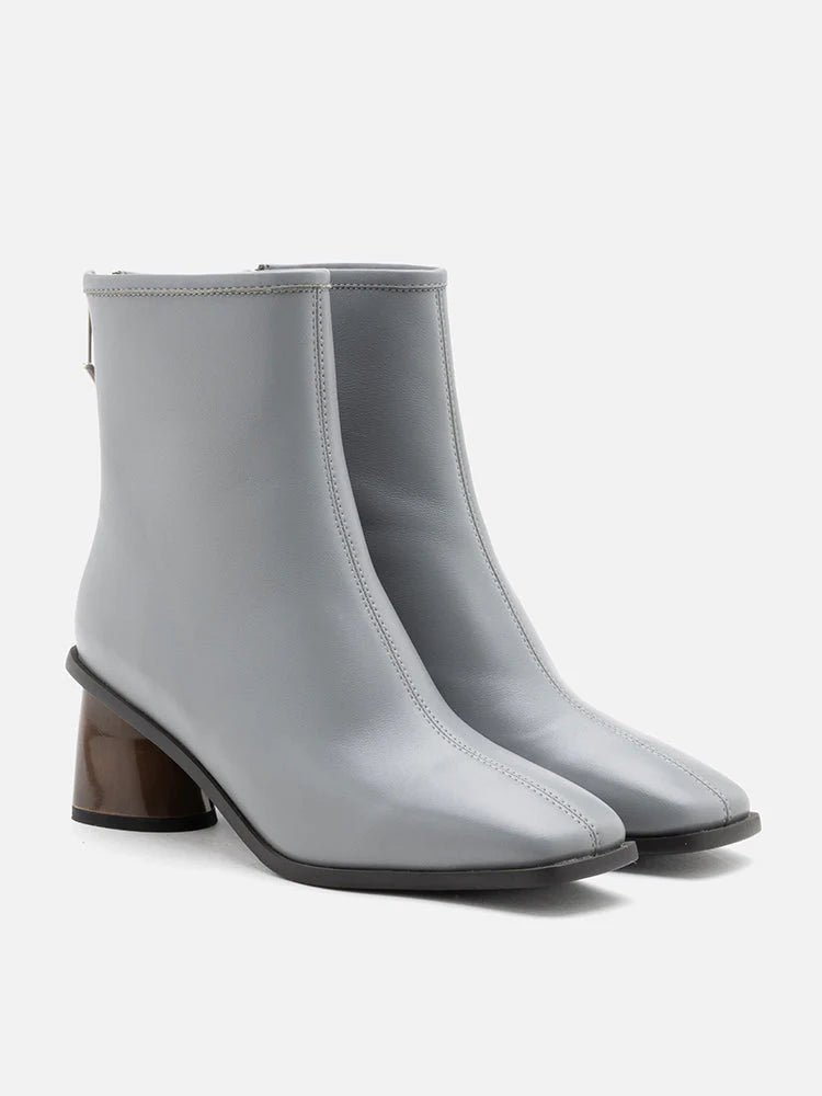 PAZZION, Zari Ankle Boots, Grey