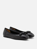 PAZZION, Ziva Bow Ballet Flats, Black