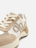 PAZZION, Camille Suede Sneakers, Beige